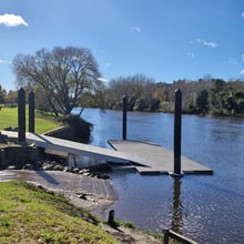 The completed pontoon